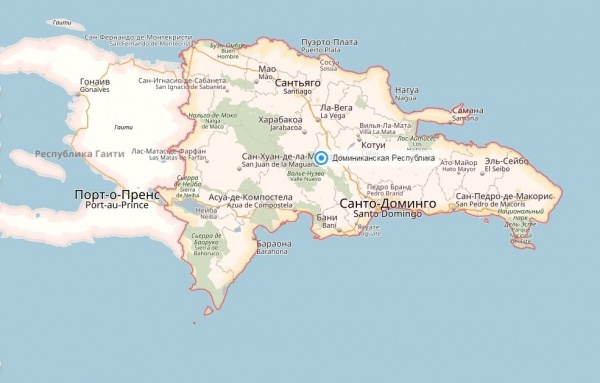 Карта, Доминиканская республика (2016) | Фото: yandex.ru