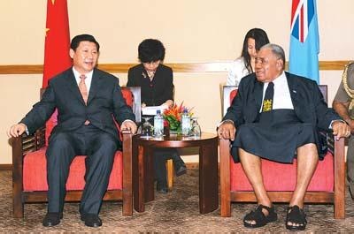Председатель КНР и Президент Фиджи|Фото: yyf.wenming.cn
