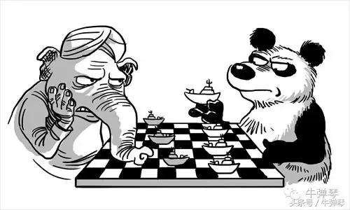 Китайская карикатура о гонке вооружений с Индией|Фото: news.yigouu.com
