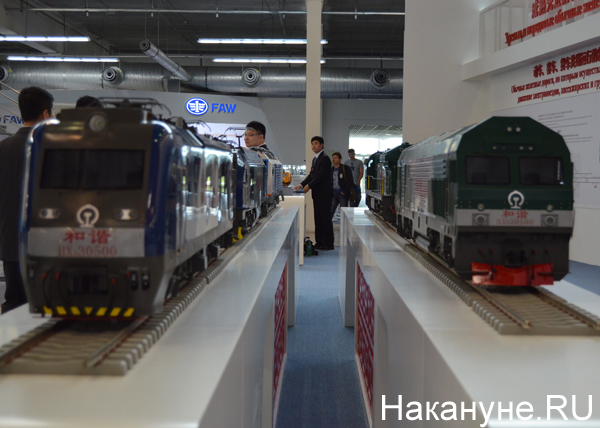 Иннопром, Россия-Китай, поезда, макеты | Фото: Накануне.RU