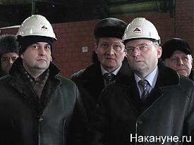 Полпред Николай Винниченко гендиректор УГМК Андрей Козицын губернатор Александр Мишарин СУМЗ|Фото:Накануне.RU Полпред Николай Винниченко гендиректор УГМК Андрей Козицын губернатор Александр Мишарин СУМЗ|Фото:Накануне.RU