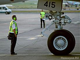 шасси колесо самолет аэропорт авиатехник осмотр ВПП Домодедово|Фото: Накануне.RU