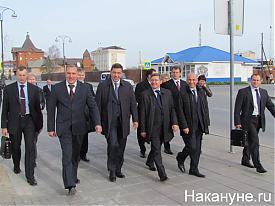 Полпред президента в УрФО Евгений Куйвашев губернатор Тюменской области Владимир Якушев мэр Тобольска Иван Оленберг|Фото:Накануне.RU