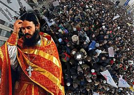 коллаж святой патриарх митингующие|Фото: