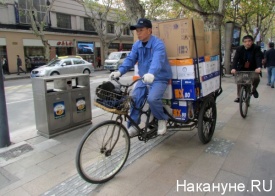 китаец телега дорога велосипед китай|Фото: Накануне.RU