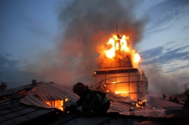 пожар, Петербург, Технологический институт|Фото:78.mchs.gov.ru