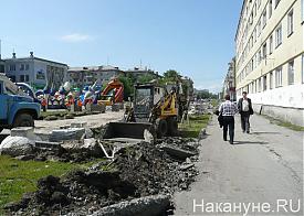 Курган, ремонт улиц К.Маркса, Красина. Ликвидация "арбата"|Фото: Накануне.RU