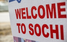 Олимпиада в Сочи, табличка добро пожаловать в Сочи|Фото: Вести.RU