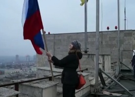 Донецк, митинг, антимайдан, флаг России|Фото: