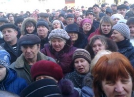 Лисичанск, митинг|Фото: Луганская гвардия
