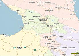 карта Яндекс, Абхазия, Южная Осетия, Грузия|Фото: Накануне.RU