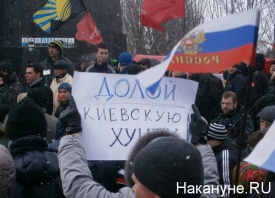Донецк, митинг, 29 марта, долой, хунта|Фото: Накануне.RU