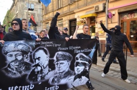 националисты, марш СС во Львове|Фото: