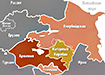Карта Азербайджана, Армении и Нагорного Карабаха (2020) | Фото: Накануне.RU