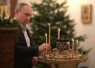 На Рождественском богослужении в храме Спаса Нерукотворного Образа. (2022) | Фото: kremlin.ru