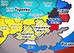 Коллаж, карта, неопределенные Херсонская и Запорожская области на Украине (2022) | Фото: Накануне.RU