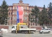 Драпировка на памятнике Ленину в Хабаровске. (2022) | Фото: vk.com/t_khabarovsk / Типичный Хабаровск