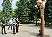 Евгений Куйвашев во время визита в Макеевку (2022) | Фото: департамент информационной политики Свердловской области
