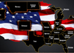 инфографика штаты, пожелавшие выйти из состава США, Нью-Йорк, Техас (2012) | Фото: Накануне.RU