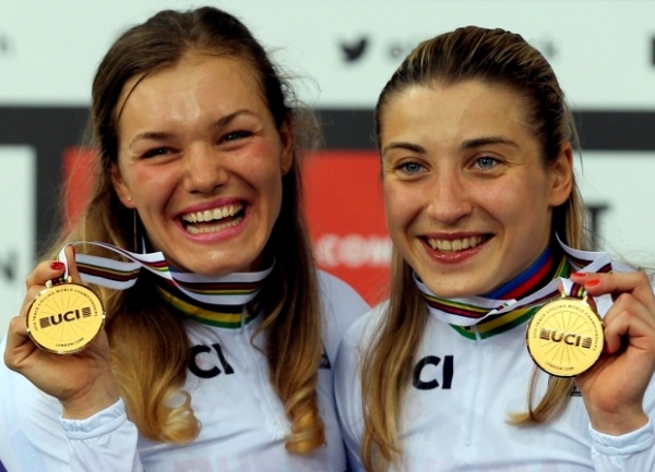 Дарья Шмелева и Анастасия Войнова, велогонки, Олимпиада|Фото: Reuters