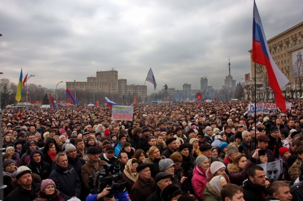 площадь Свободы в Харькове 1 марта 2014|Фото: архив Антона Гурьянова