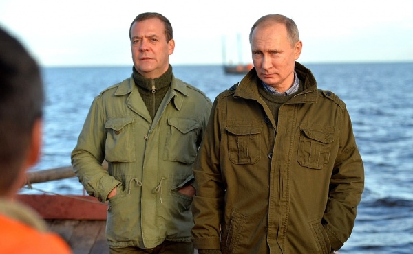 Владимир Путин Дмитрий Медведев рыбалка|Фото: пресс-служба президента России