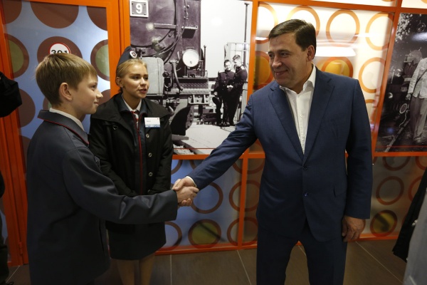 Евгений Куйвашев, открытие детской железной дороги|Фото: Департамент информационной политики губернатора СО