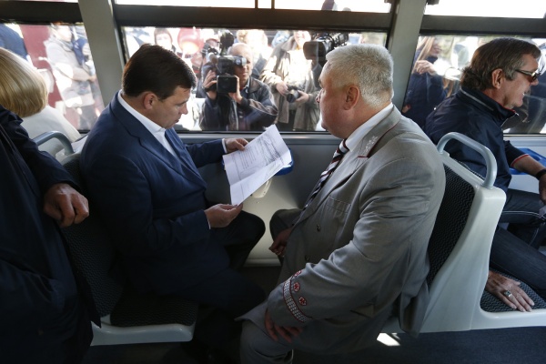 Евгений Куйвашев, открытие детской железной дороги|Фото: Департамент информационной политики губернатора СО