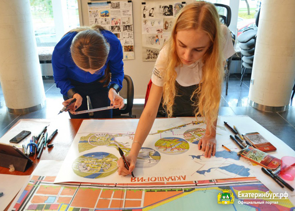 молодые архитекторы, облик обновленной набережной пруда на ВИЗе, Екатеринбург|Фото: мэрия Екатеринбурга