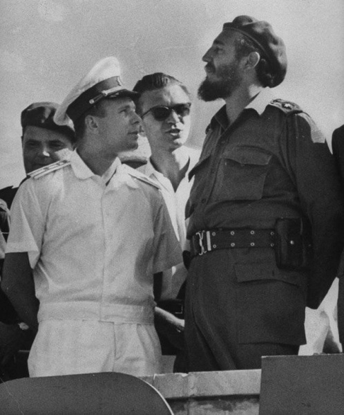 Встреча Фиделя Кастро и Юрия Гагарина, 1961 год.|Фото: