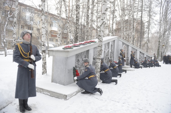 акция бессмертный батальон, военные, памятник|Фото:пресс-служба Транснефть-Сибирь