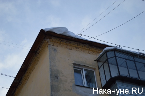 снег, крыша, Куйбышева|Фото:Накануне.RU