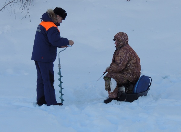 лед, рыбак, МЧС, беседа|Фото:ГУ МЧС России по Курганской области