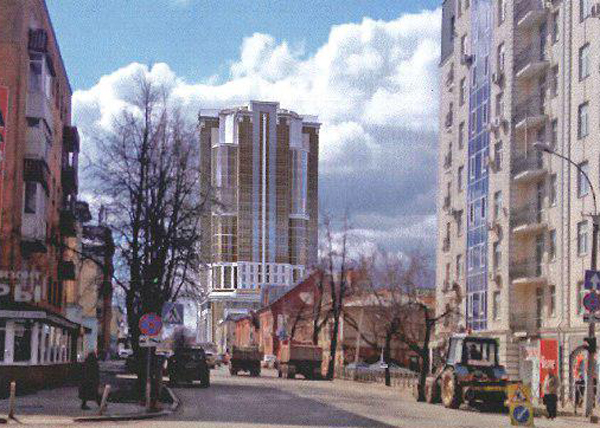 Небоскреб, Екатерининская, 72, Пермь|Фото: предварительный проект здания