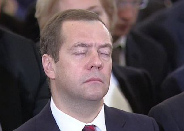 Дмитрий Медведев, спящий, закрытые глаза|Фото: 1tv.ru