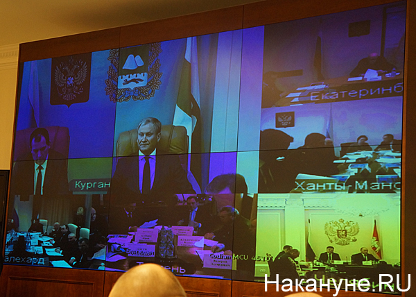 Игорь Холманских, видеоконференция с губернаторами|Фото: Накануне.RU