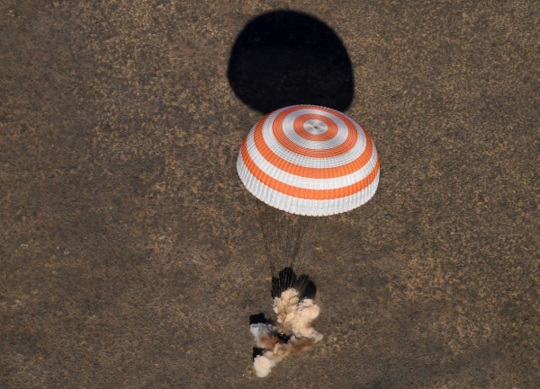 экипаж корабля #СоюзМС02 с, спуск с орбиты|Фото: Роскосмос