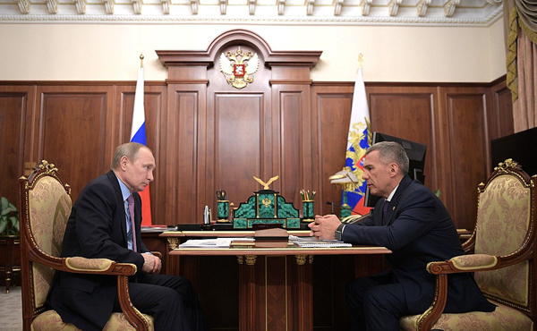 Владимир Путин, Рустам Минниханов|Фото: kremlin.ru