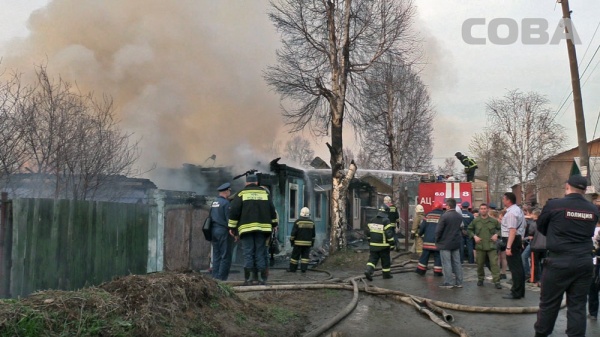 Екатеринбург, пожар, дом, Мусоргского, Кашинский, МЧС|Фото:СОВА