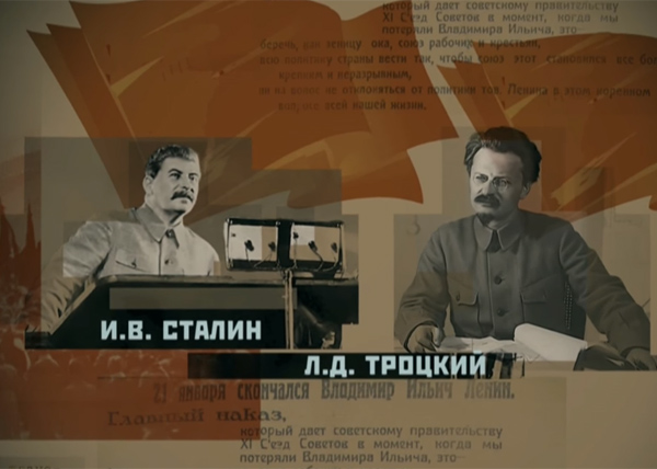 Страна советов, забытые вожди, Сталин, Троцкий, кадр из фильма|Фото: Первый канал