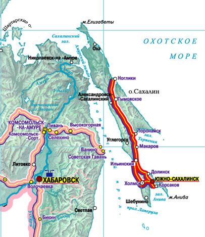 Карта ильинское сахалинская область