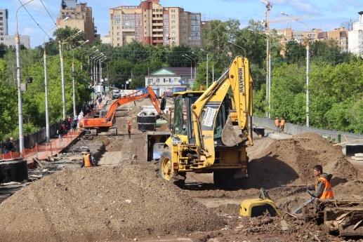 Северная дамба, строительство ливневой канализации|Фото: администрация Перми