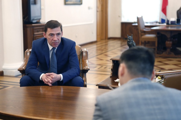 Евгений Куйвашев, встреча с боксерами|Фото: Департамент информационной политики губернатора