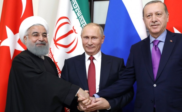 Владимир Путин, Реджеп Тайип Эрдоган, Хасан Рухани(2017)|Фото:kremlin.ru