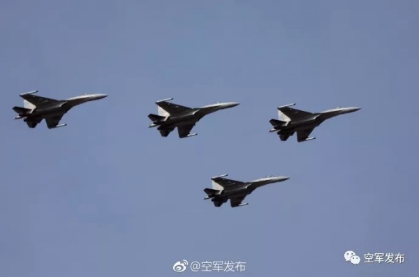 Су-35 ВВС НОАК совершили вылет над Южно-Китайским морем(2018)|Фото: http://kj.81.cn