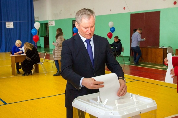 Алексей Кокорин, выборы президента-2018, голосование(2018)|Фото: kurganobl.ru