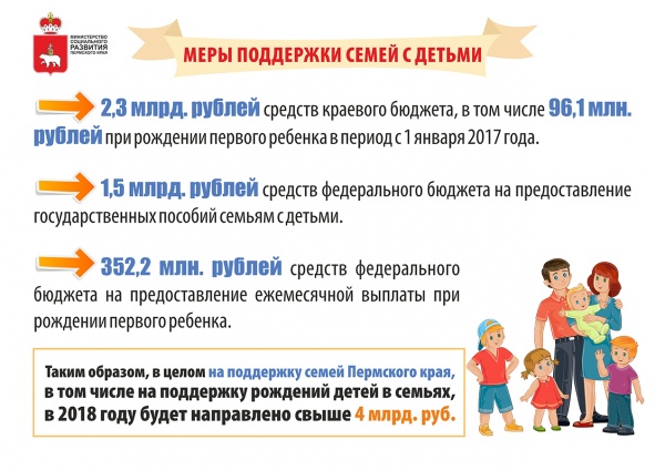 Поддержка семей с детьми в Прикамье(2018)|Фото: Министерство социального развития Пермского края