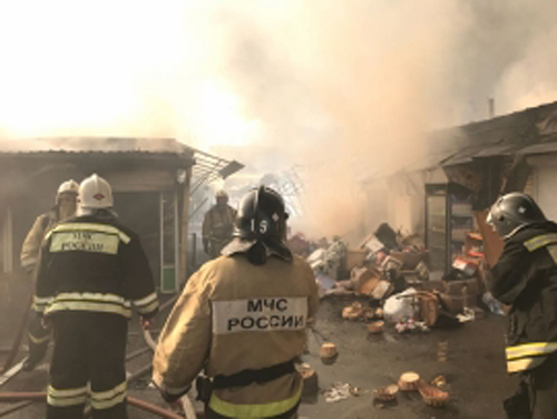 рынок, пожар, Нальчик, МЧС(2018)|Фото: МЧС России по Кабардино-Балкарской Республике
