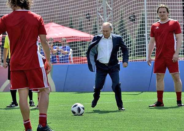 Владимир Путин, парк футбола на Красной площади (2018)|Фото: kremlin.ru