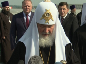 патриарх Кирилл, Евгений Куйвашев, Николай Цуканов(2018)|Фото: ДИП губернатора Свердловской области
